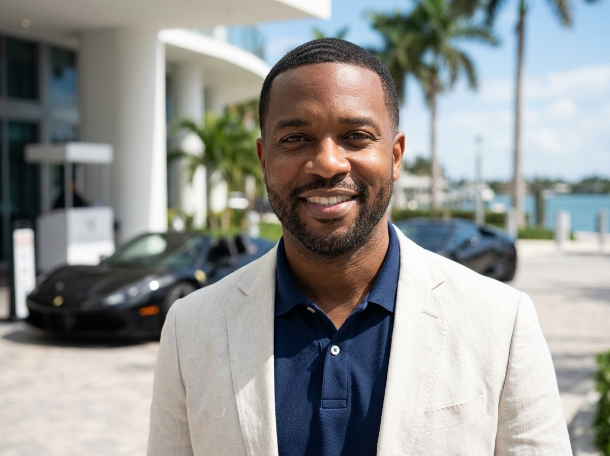 Marcus T. testimonial avatar — client portrait for Velaris Exotic Rentals Miami review